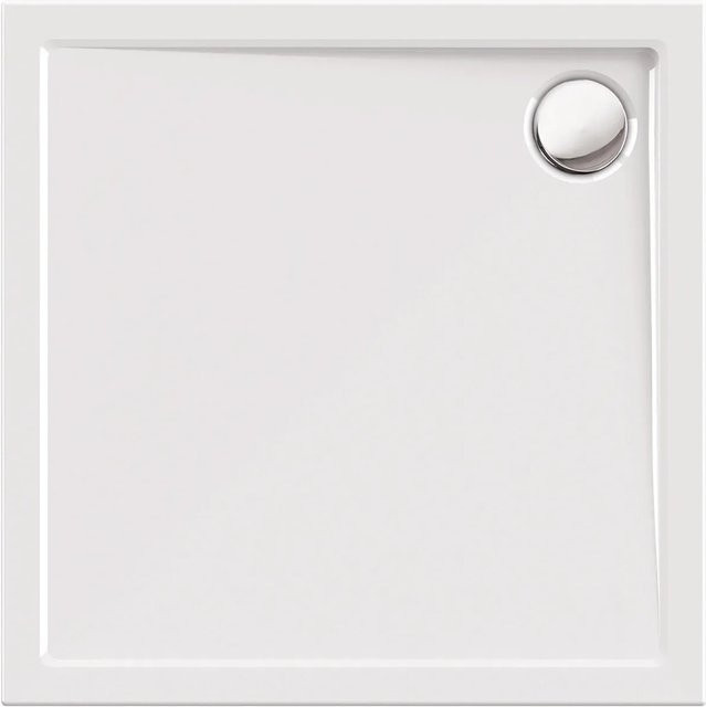 Calmwaters Quadrat-Duschwanne Modern Select in Weiß aus Acryl, B/B/H: 80 x 80 x 2,5 cm - Bild 1
