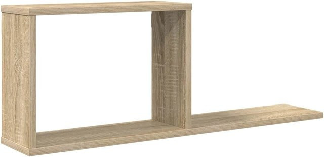 vidaXL Schweberegale Sonoma-Eiche aus Holzwerkstoff, Farbe Braun, B/T/H: 80 x 15 x 30 cm - Bild 1
