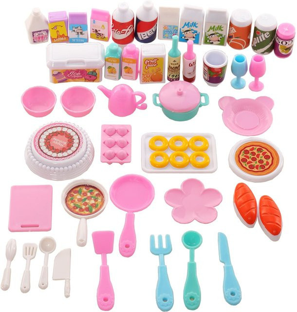Discover Intime Mini Küche Essen für Puppe, Zubehör, 43 Teile, ab 3 Jahren - Bild 1