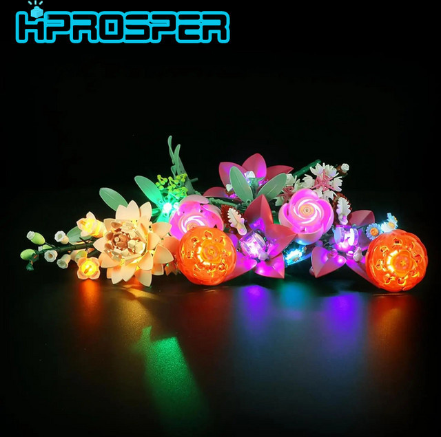 Hprosper 5V LED-Licht für Lego 10342 Botanische Sammlung, dekorative Lampe in Pink und Multicolour - Bild 1
