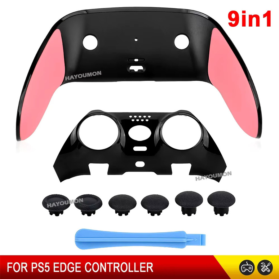 9in1 Controller Zubehör Set für PS5 Edge von mbchips mc mit Ober- und Unterabdeckung sowie Joystick-Kappen in 6 Farben - Bild 2