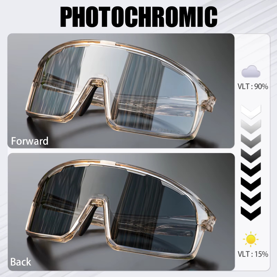 Scvcn Sportsonnenbrille, Unisex, Vollrand, Kunststoff, Photo Chrome - Bild 2