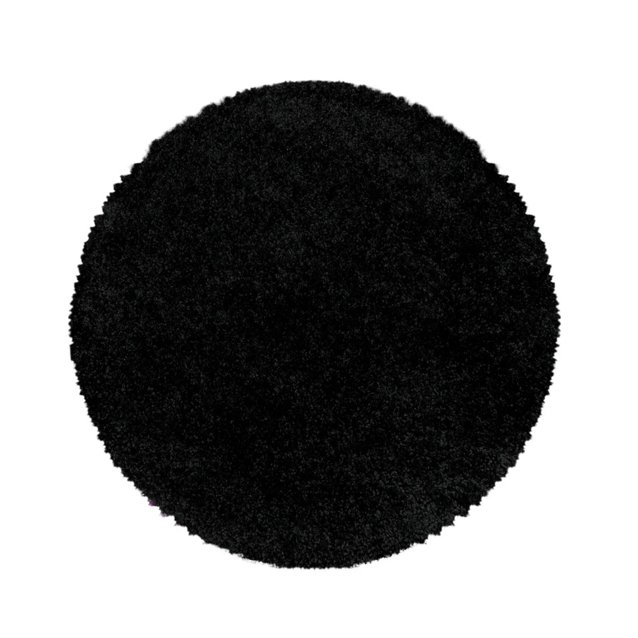 Ayyildiz Hochflorteppich Sydney Shaggy rund Schwarz Durchmesser: 160 cm - Bild 3