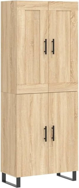 vidaXL Highboard Sonoma-Eiche, Farbe Braun, B/T/H: 69,5 x 34 x 180 cm - Bild 1