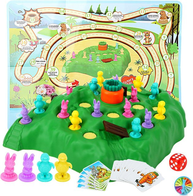 Wosawe Schildkröten-Hasenfalle Brettspiel Mehrspieler Bunt / Mehrfarbig - Bild 1