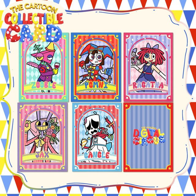 Hasbro The Amazing Digital Circus Tadc-Karten, 5-teiliges Set - Bild 1