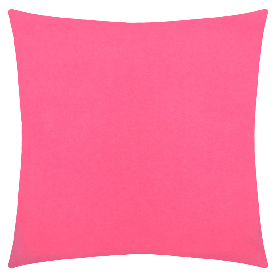 Zoeppritz Soft-Fleece Kissenhülle quadratisch in Weiß und Pink, B/T/H: 50 x 50 x 1 cm - Bild 1
