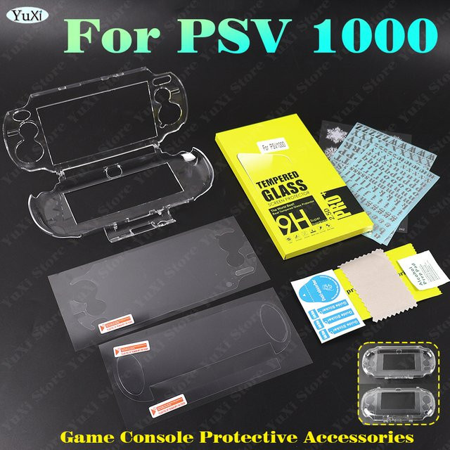 YuXi Transparente Kristall-Schutzhülle für PS Vita 1000 mit PET-Schutzfolien für obere und untere Gehäuseabdeckung - Bild 1