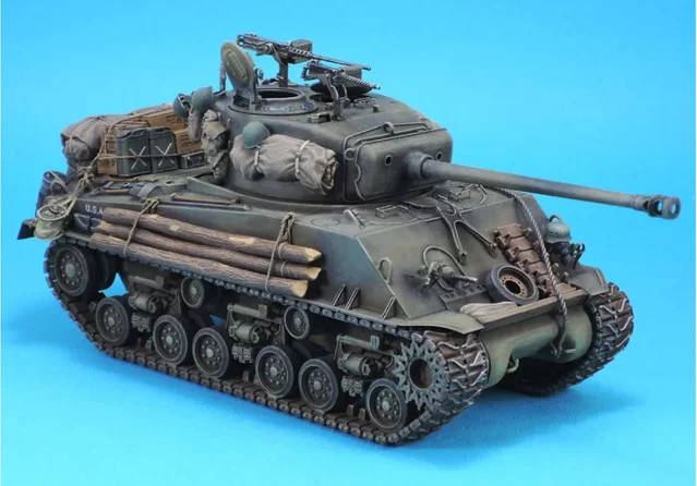 BAANFU American Furious Sherman Panzer, Harzmodellbausatz, Maßstab 1:35 - Bild 1