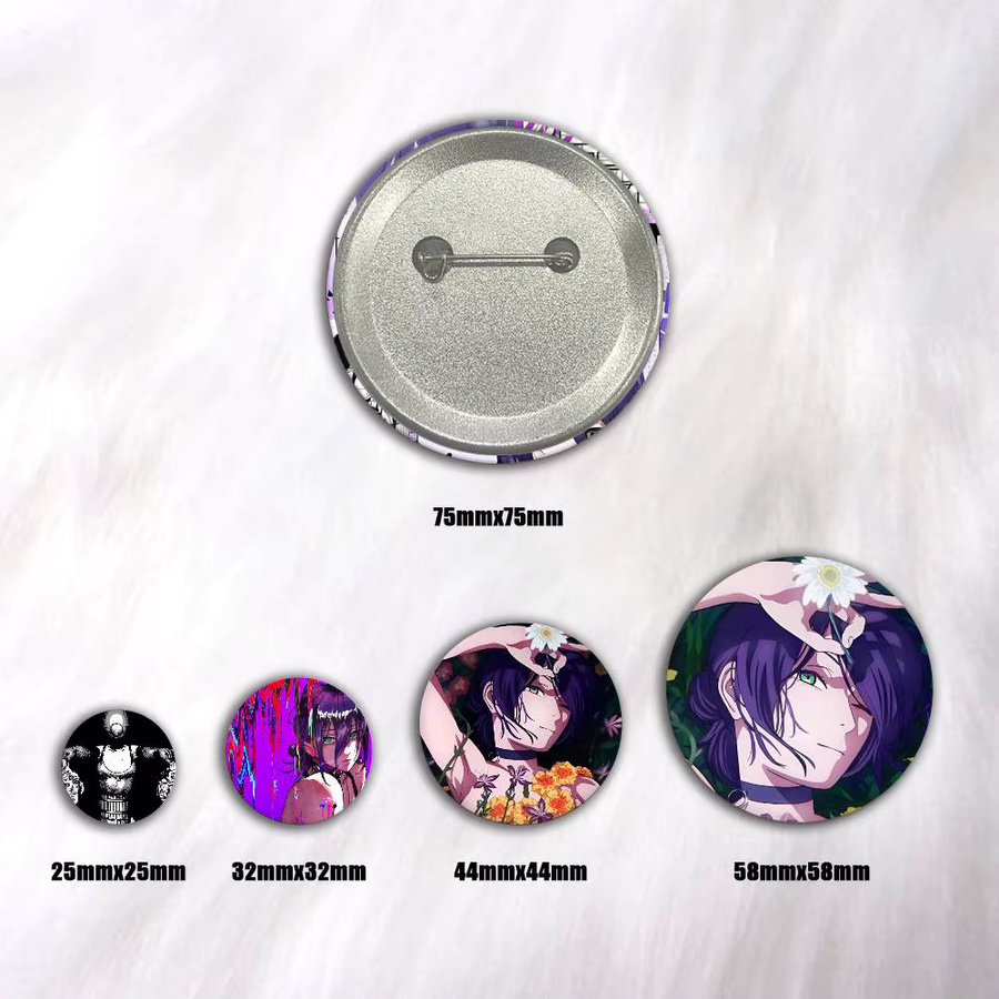 Brosche Anime Chainsaw Man Reze, Rund, Unisex - Bild 2