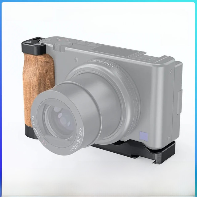 SmallRig L-Form Holz-Käfig mit Zubehör-Schuh für Sony ZV1 in Braun - Bild 1