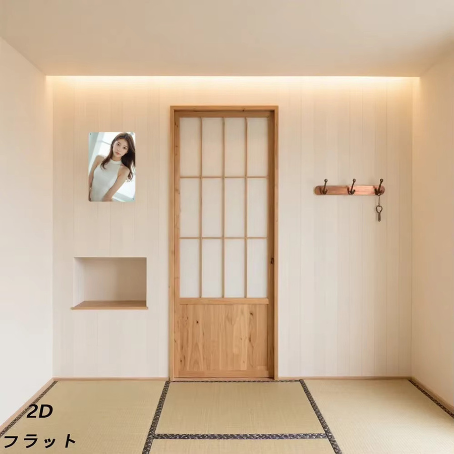 HELLOYOUNG Wanddekoration Metall Portrait einer Frau als 2D-Flachbild für dein Wohnzimmer - Bild 5