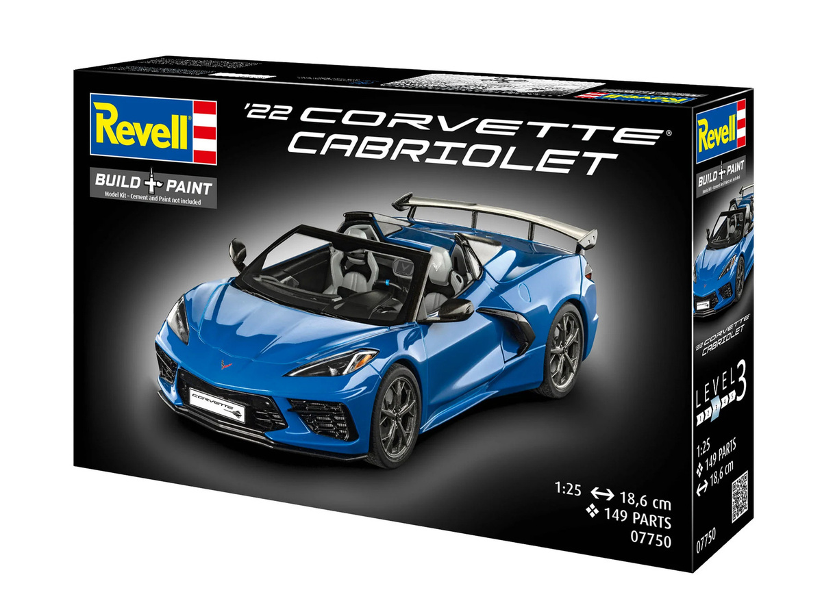 Revell Corvette C8 Cabriolet, Modellauto, 1:25 - Bild 4