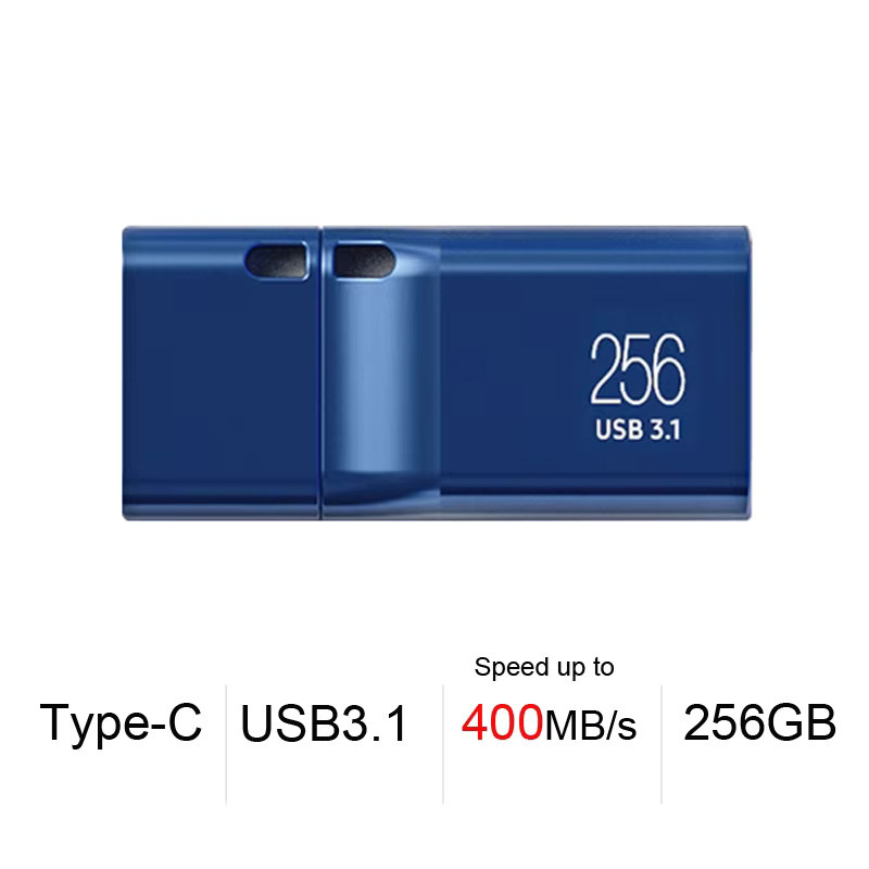 Samsung USB Typ-C Flash-Laufwerk in Blau für Smartphone, Tablet und PC - Bild 3