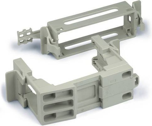 LAPP Montagesystem Oberteil H-B 6 Q+E mit 10 Haltebügeln in Grau - Bild 1