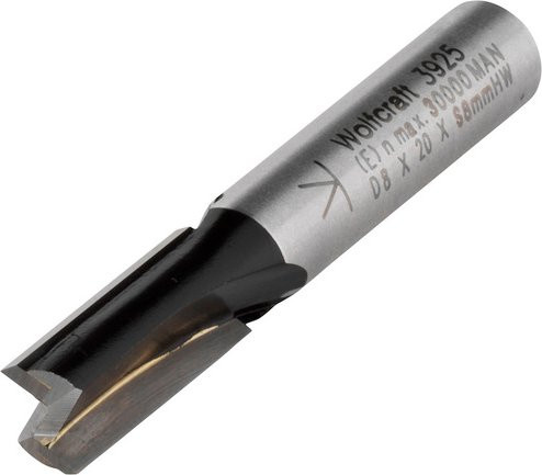 Wolfcraft Nut-Fräser mit 8 mm Schaft in Silber - Bild 1
