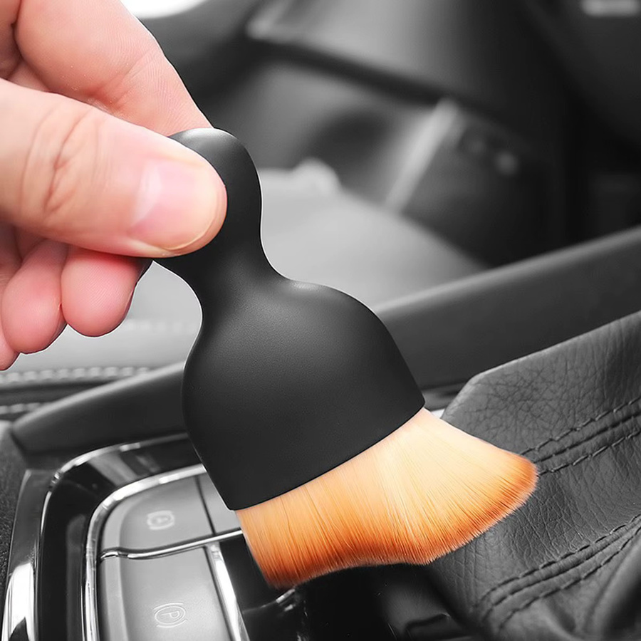 Auto Innenreinigungsbürste für Lüftungsschlitze und Panels mit Hartborsten in Schwarz - Bild 4