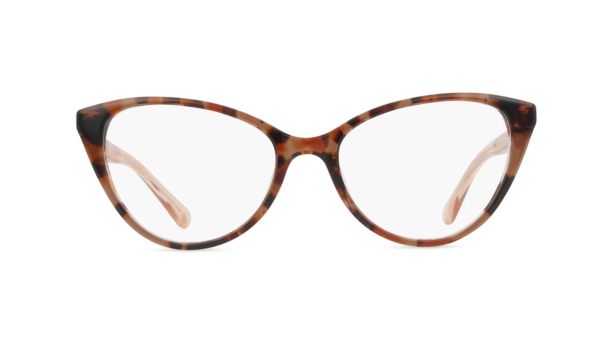 Kate Spade NOVALEE Korrektionsbrille, Vollrand, Butterfly, Acetat, Damen, braun, beige - Bild 1