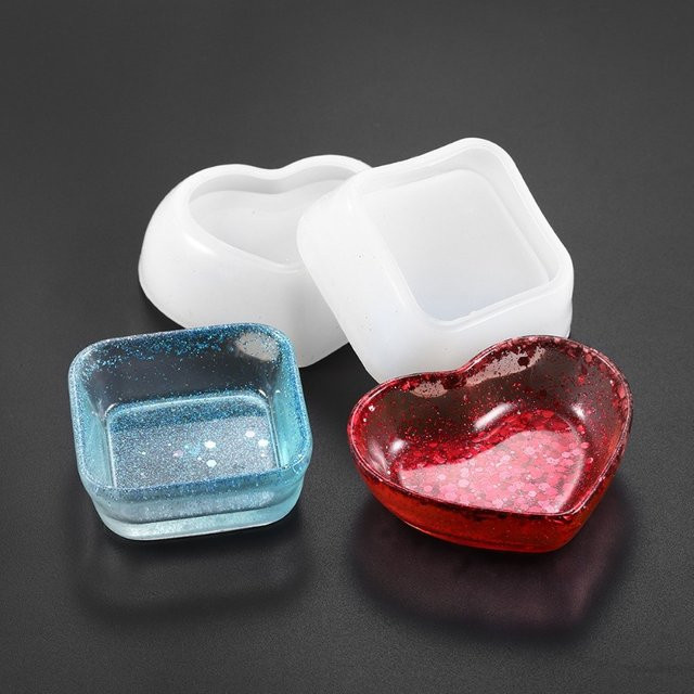 2 Stück Silikonform für DIY-Geschenke und Bastelprojekte zur Gestaltung von Kerzenbechern und Heimdekoration aus Zement, Epoxidharz oder Gips - Bild 1