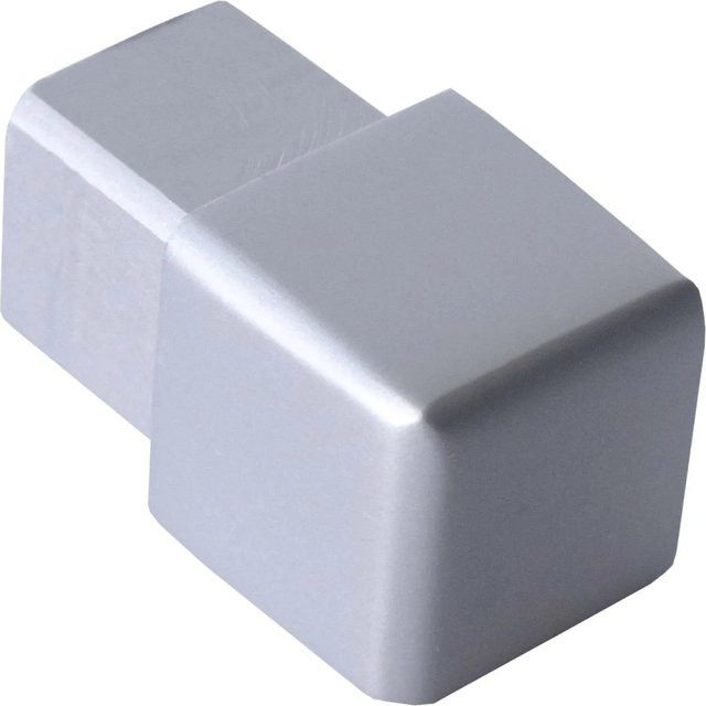 Dalsys Endstück für Quadratprofil aus Aluminium, Farbe Silber Matt, 12,5 mm - Bild 1