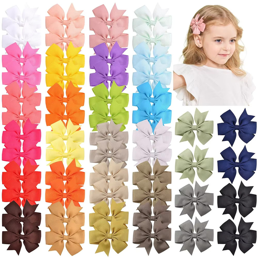 BABY BOWS Haar Clips mit Schleifen, 30/40 Stück, Kinder - Bild 2