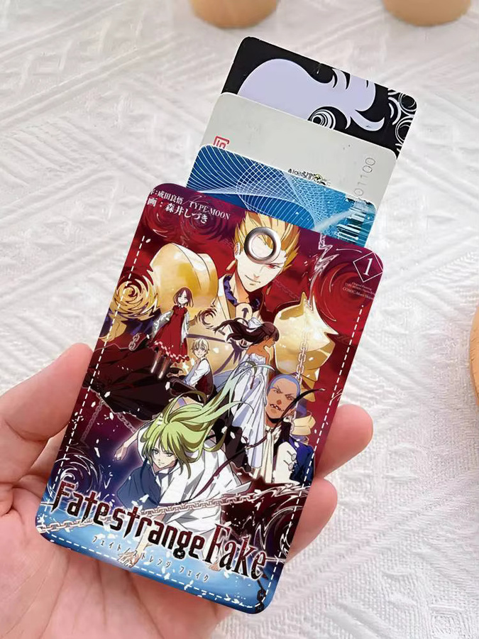 Schlüsselanhänger Leder, Kartenhalter, Fate Strange Anime - Bild 6