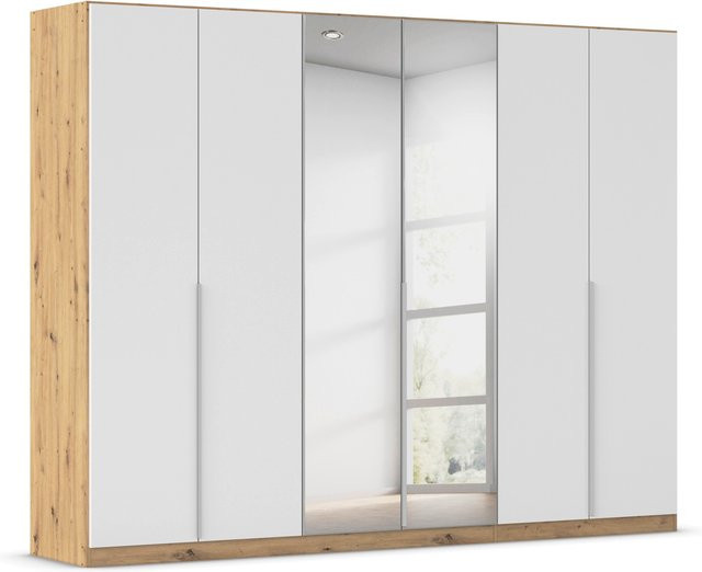 RAUCH Drehtürenschrank Alabama mit Spiegel in Weiß und Eiche Artisan, B: 271 cm, H: 210 cm, T: 54 cm - Bild 1