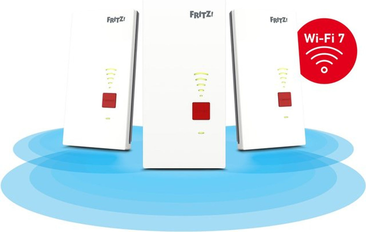 AVM FRITZ!Mesh Set 2700 3-Pack Wi-Fi 7 Dual-Band Repeater Netzwerk-Weiterreichung Weiß - Bild 3