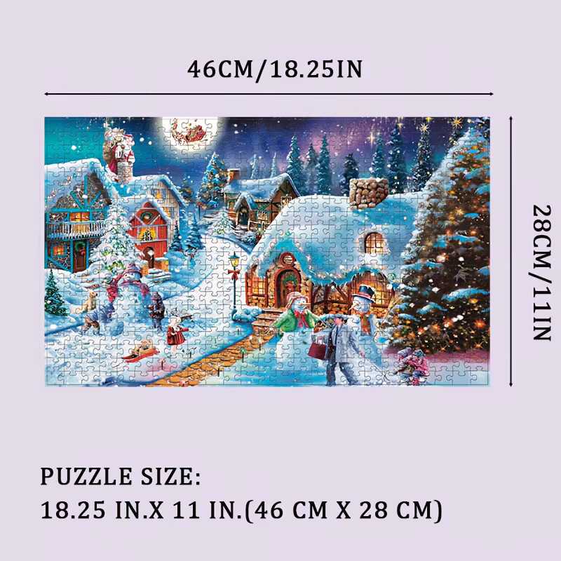 MaxRenard Weihnachtsschneehaus-Puzzle, 500 Teile - Bild 5