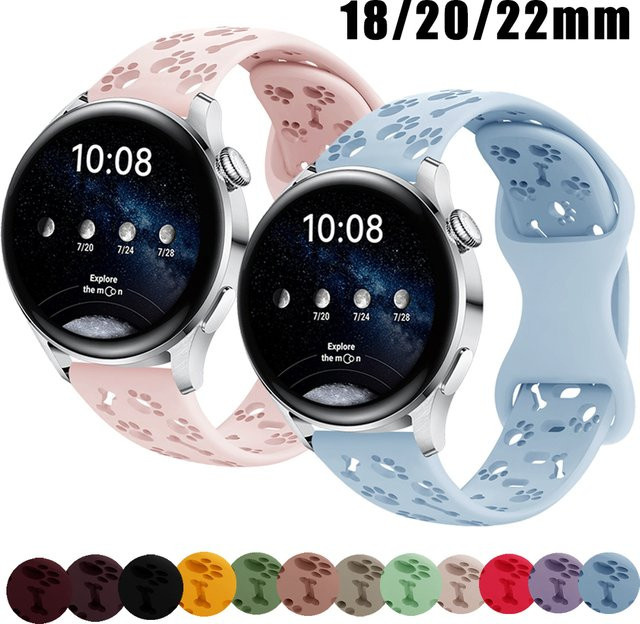 OAKCHARM Uhrenarmband Silikon, Bunt, Unisex - Bild 1