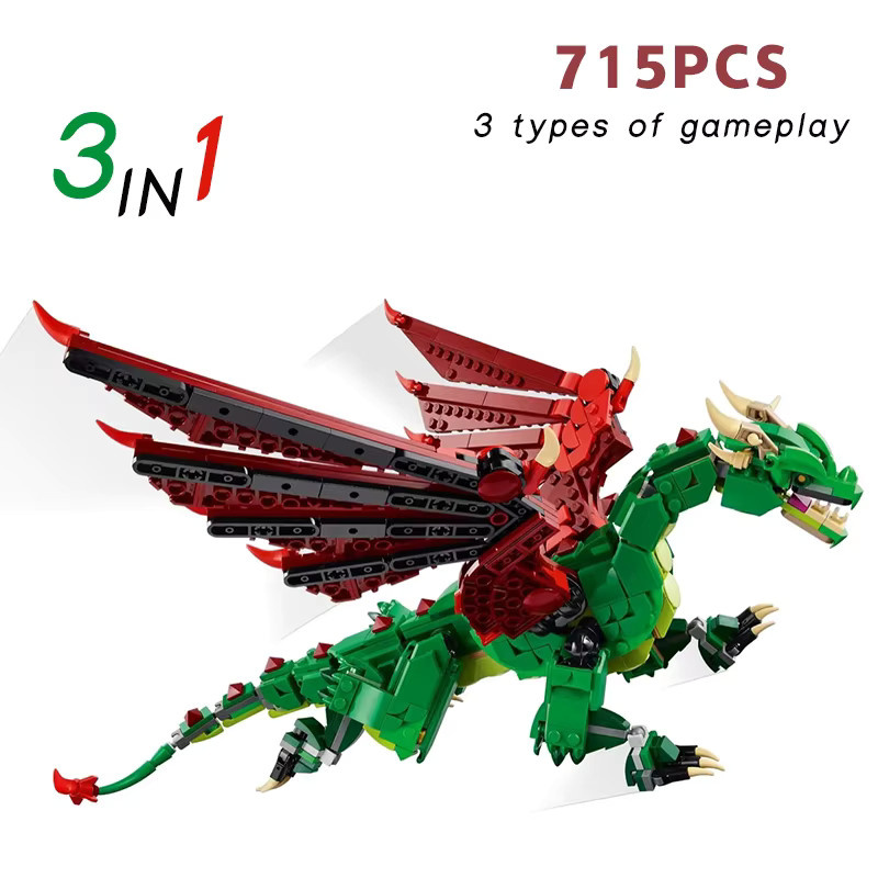 Disney Mittelalterlicher Fliegender Drache, Puzzle-Bausteine, ab 14 Jahre - Bild 2