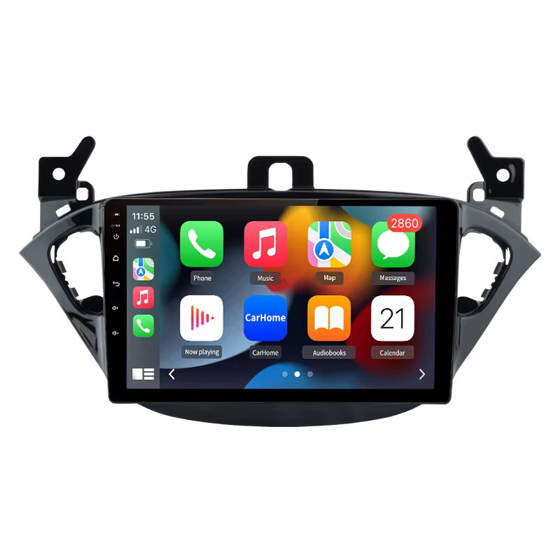 Junsun Autoradio Stereoanlage mit GPS-Navigation und 9,0 Zoll Touchscreen für Opel Adam 2013-2016 und Corsa E 2015-2019 in Schwarz - Bild 6