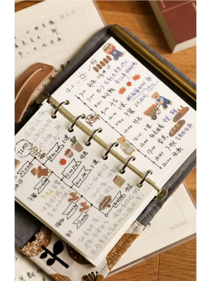 Niedliches Tier-Notizbuch im A7-Format mit 80 linierten Blättern für Kinder und Mädchen - Bild 1