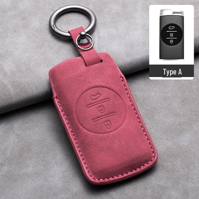 GearUp AutoMoto Schlüsselhüllen-Set für Chery Tiggo 7, Arrizo 5, Tiggo 8plus und Xingtu Yaoguang 7plus in Pink - Bild 1