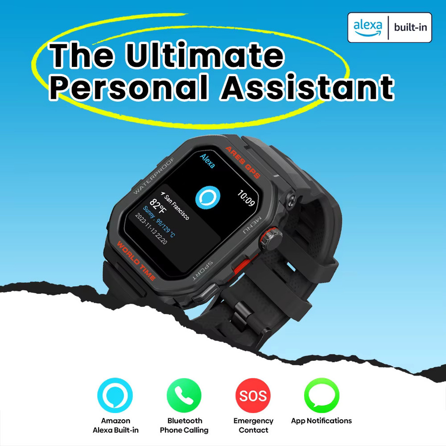 Zeblaze Smartwatch, GPS, Weiß, Silikon, 44 mm - Bild 5