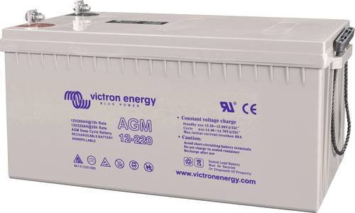 Victron Energy Blue Power Solarakku 12V 220Ah Blei-Gel in Blau-Weiß mit M8-Schraubanschluss B/H/T: 52,2 x 23,8 x 24 cm - Bild 1