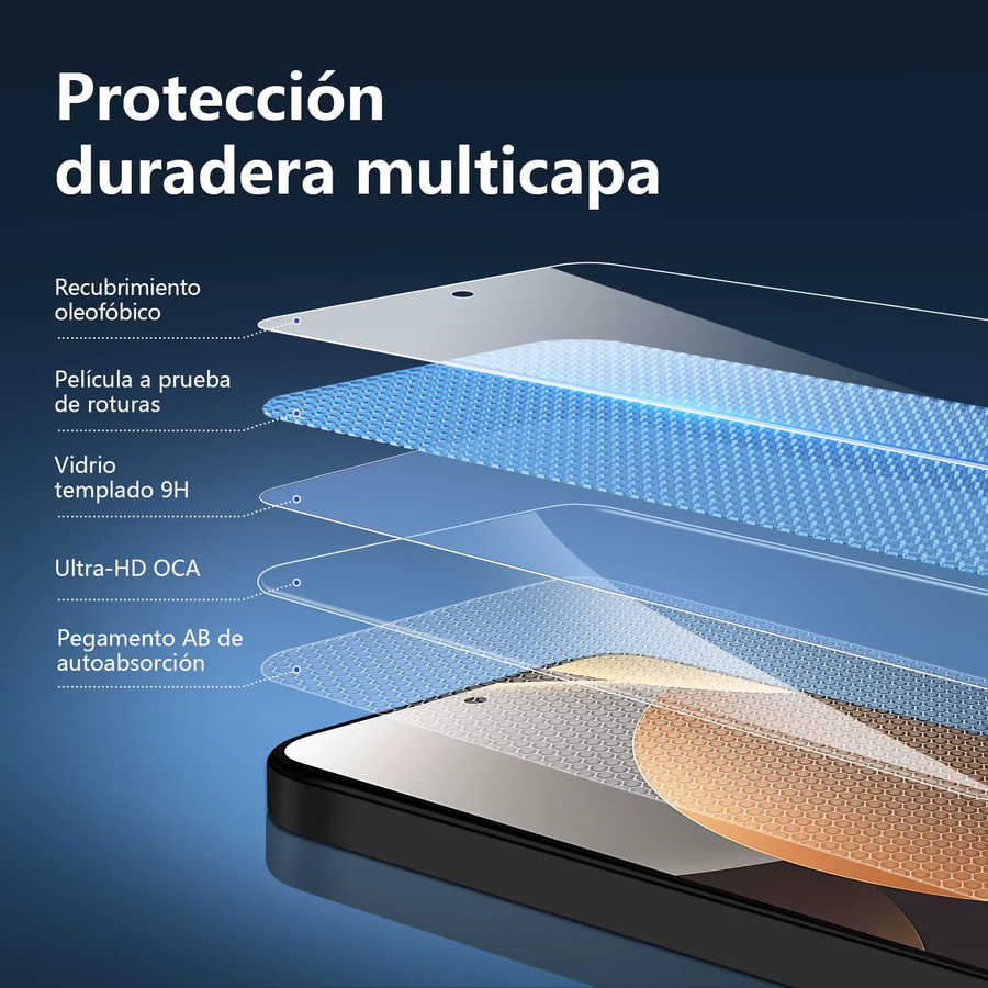 Xiaomi Displayschutzfolie aus gehärtetem Glas für Redmi Note 15 Pro 5G, 6,83 Zoll, transparent, kratzfest und case-freundlich - Bild 6