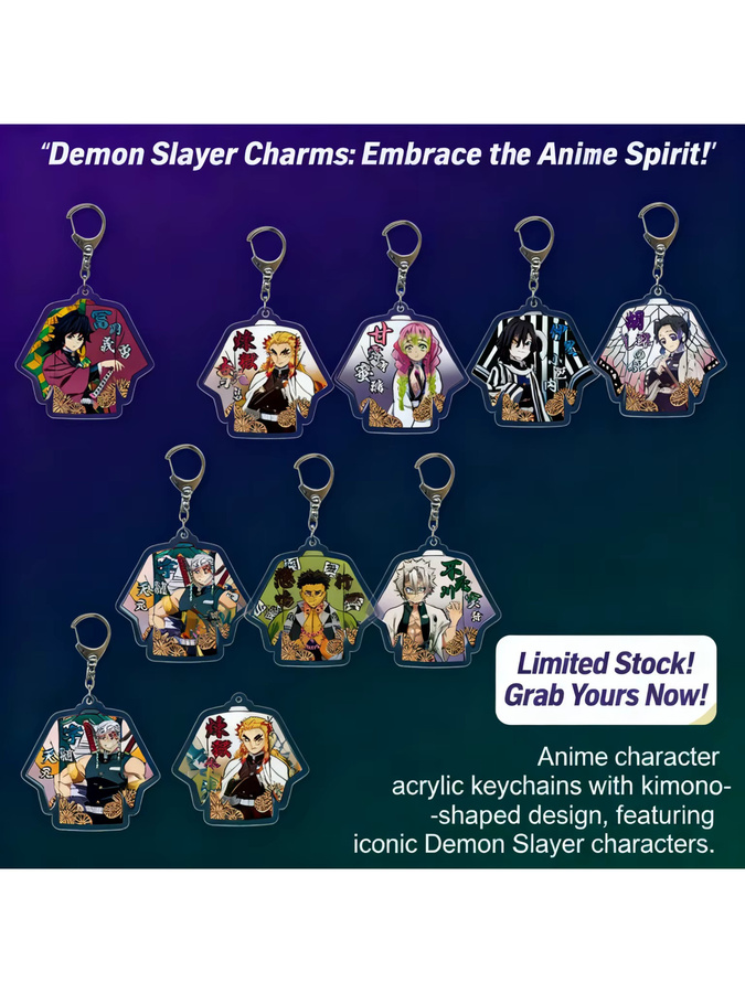 Bandai Demon Slayer Schlüsselanhänger, Tanjiro Kamado Nezuko Hashira - Bild 2