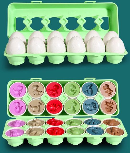 Kidsly Eier Schrauben 3D Puzzle, Montessori Lernspielzeug, ab 3 Jahre - Bild 1