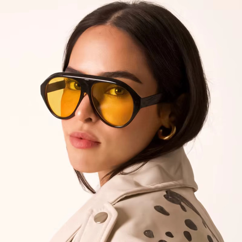 Julyrays Korrektionsbrille, oval, Vollrand, Kunststoff, schwarz, Damen - Bild 2