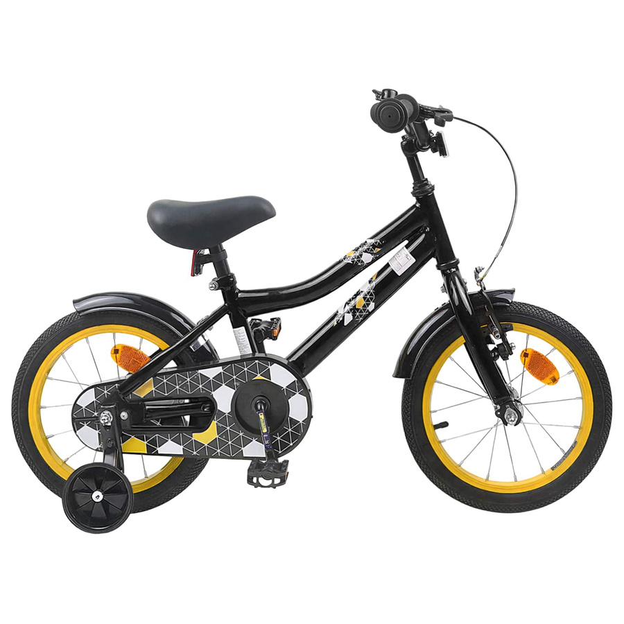 VD Home Furnishing Kinderfahrrad 14 Zoll Schwarz für Alter 3-5 - Bild 2