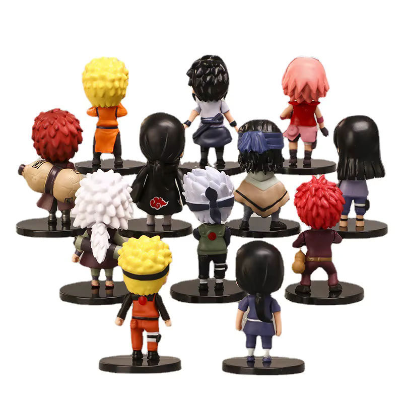 Bandai Naruto Shippuden Anime Figuren Set aus Kunststoff, mehrfarbig, dekorative Sammelfiguren von Hinata, Sasuke, Itachi, Kakashi und Gaara - Bild 5