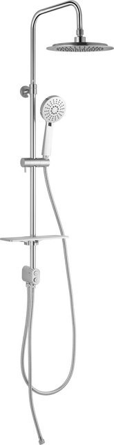 baliv Überkopfbrause-Set KBS-24.60 Regendusche mit Handbrause in Chrom, Wandmontage, Höhe: 240 cm, Breite: 24 cm, Tiefe: 5 cm - Bild 1