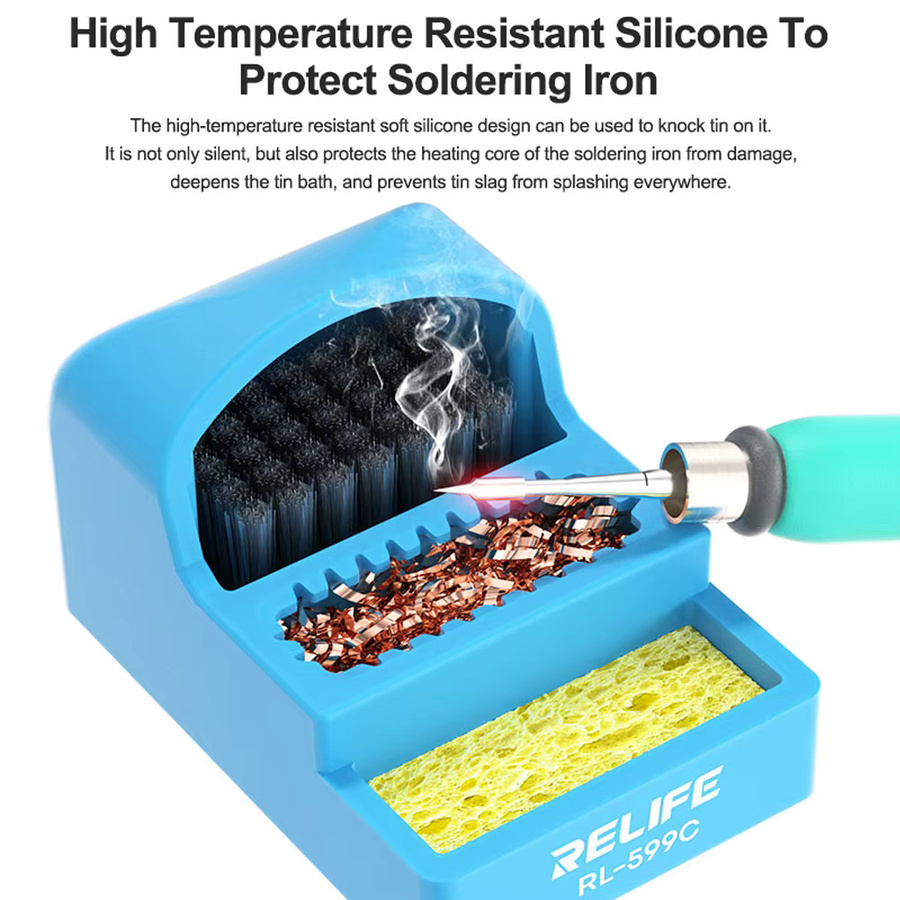 Relife RL-599C 3 in 1 Multifunktions-Lötspitzenreiniger in Blau für Handy und Motherboard Reparaturen - Bild 2