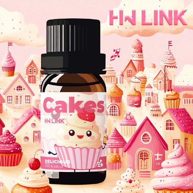 HWLINK Ätherisches Öl Kuchen 10 ml in Braunglas für Aromatherapie und DIY-Projekte - Bild 1