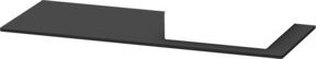 Duravit Konsole XSquare in Graphit Matt, B/T/H: 140 x 55 x 1,6 cm - Bild 1
