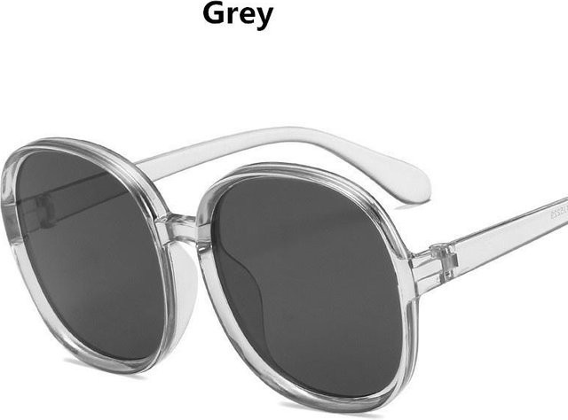 kottdo Runde Sonnenbrille, Kunststoff, Vollrand, Unisex, grau - Bild 1