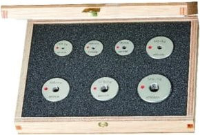 JBO Gewinde-Ausschusslehrring Set M 3 - M 12 Tol. 6g in Silber aus Stahl - Bild 1