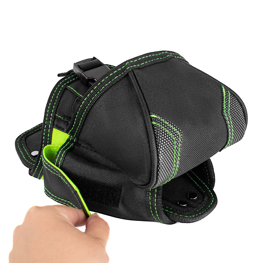 JAKAH Elektriker-Werkzeugtasche HL060 mit großem Fach und Bohrerholster, Schwarz - Bild 5