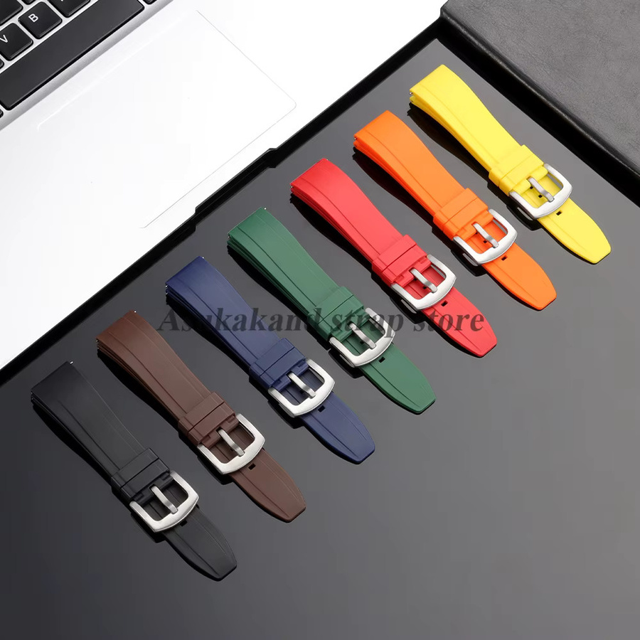 Uhrenarmband Silikon, Herrenarmband, Dornschließe, Schnellverschluss - Bild 2